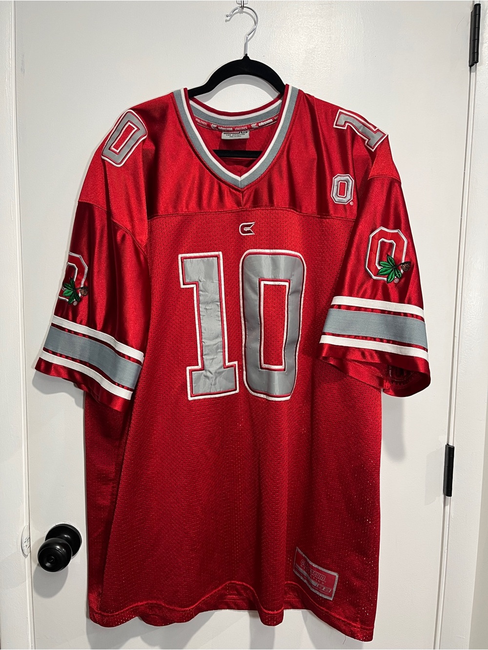Vintage Ohio State Buckeyes #10 Football Jersey Colosseum XL Red